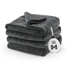 Sunbeam Electric Royal Luxe Microplush Heated Blanket  12 Heat Settings  -