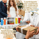 Wedding Unity Sand Ceremony Kit ceremony Sets For Bridal Party With Wood Box    