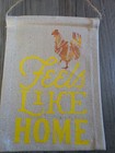 Farmhouse Hanging Banner Chicken Decor Feels Like Home Home Accent