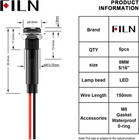 5pcs 8mm 5 16 Inch 110v 120v Metal Indicator Light Indicator Light Aluminum