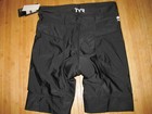 Tyr Competitor Shorts Tri Triathlon Womens Xl Nylon Spandex Black 7 Inch Nwt