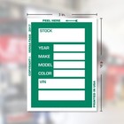 Versa-tags 250 Key Tags Plus 100 Kleer-bak Window Stock Stickers Green-green
