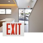 Ul 6 Packs Led Red Exit Sign   Emergency Exit Lights With Battery Backup Set 