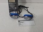 Tyr Swimming Goggles Blackhawk Racing Mirrored Silver Blue