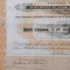 Mexico Banco De San Luis Potosi 1000  Founder Bond 1897 Uncancelled   46 Coupons