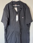 Dickies Mens Short Sleeve Coveralls Work Wear Uniform 3xlr New Black Jumpsuit