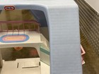Vintage Little Tikes Dollhouse Large Blue Roof 1989 Mid Century Modern Mcm