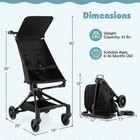 Lightweight Baby Stroller Compact   Airplane-friendly Travel Stroller Wi  Canopy
