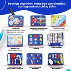 Montessori Busy Board Toddler Sensory Activity Toy Fine Motor Skills