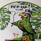 Vintage Polly Motor Oil Sign - Porcelain Pep-up Gasoline Pump Sign