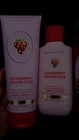 Bath   Body Works Strawberry Pound Cake 4pc Gift Set Cream Lotion Mist Wash