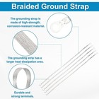 5   Universal Automotive Ground Strap Tinned Copper Car Engine Ground Strap Cable