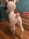 Vtg Sleepy Eyes Reindeer Pink Deer Christmas  10  Tall  Hong Kong