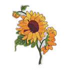Sunflower Embroidered Patch Iron On Sew On Flower Applique Badge For Clothes Bag