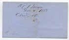 1858 Liverpool To New York Stampless Cover Per Canada  h 7073 