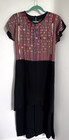 Vintage Traditional Mexican Embroidered Huipil Dress Size S