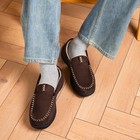 Men s Moccasin House Slippers - Memory Foam Indoor Outdoor Shoes Breathable S   