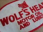 Wolf s Head Oil Uniform Patch - 9 X 5 Inches New Vintage - Original - Gas