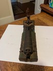 Antique Spain Vs Us Cast Iron Mechanical Bank Pat d Feb 2  1875 J   E Stevens