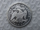 1873 Cc Seated Liberty Silver 1 Dollar  High Grade A    