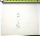 1940 s Goofy Walt Disney Original Production Cel Drawing Dog Art