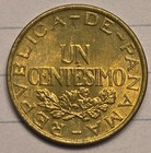 Unc 1937 Panama 1 Centesimo Uncirculated Red Brown
