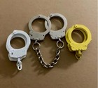 Lots Of 3 Pcs Handcuff Cast Working Lock With White  yellow  silver Color Replic