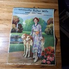 1920s Lot  Large Lewisville Nc Roller Mill Posters Flour Meal Feeds Advertising