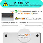 For Macbook Air 13 6 Inch M2 Hard Case Shell 2022 A2681  keyboard  screen Cover