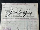 1882 Letterhead Billhead New York Unusual Typography Clocks Watches