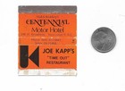 Cfl  Vintage Rare Canadian Football Hall Of Fame Joe Kapp Restaurant Matchbook