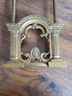 Vintage Brass Cast Art Nouveau Victorian Adjustable Book Slide Rack 