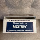 Rare Vintage Auto Parts Advertising Display Cabinet Mallory Controls W parts