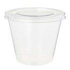 Disposable Plastic Cups With Lids  White  5 5 Oz  25 Count