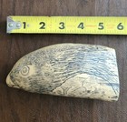 Scrimshaw Faux Whale   s Tooth -    taken In The Artic Ocean 1850   