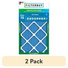 Merv 13 Pleated Air Filters Hvac Ac Furnace Dust Smoke Allergens 2 Pack New
