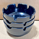 Winco Mas-4k Round Black Melamine Ash Tray Office Patio Restaurant Bar  3 Pack