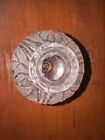 Vintage Pink Floral Indiana Tiara Art Glass Fairy Lamp Light Candle Holder