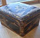 Antique Japanese Lacquered Meiji Period Document Box