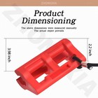 4  Steer Stop Outboard Hydraulic Steering Lock  4 Inches  Red