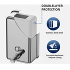 Pack-of-6 Stainless Steel Commercial Soap Dispenser Wall Mount Manual Dispenser