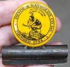 Rare  Antique Devoe   Raynolds Vintage Indian Celluloid Button Paper Clip