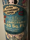 Vintage Disney Snow White   The Seven Dwarfs Partial Roll Of Wrapping Paper