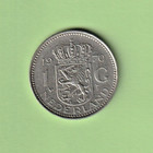 Netherlands 1970 Nearly Uncirculated 1 Gulden Coin - Km184a - See Scans
