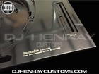 Technics 1200 Mk2 Plinth  top Plate  Professionally Powder Coated   Laser Etched
