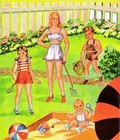 Vintage Uncut 1947 Family Of Paper Dolls nostalgic  1 Top Reproduction  1 Seller