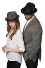 Vintage Wool Fedora Hat For Men   Women - Snap Brim Trilby Dress Hat