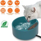 1pc Heated Water Bowl For Dog Cat 74 4oz Heating Water Dish Ip67 Waterproof Ther