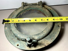 Authentic Vintage Nautical 10  Overall Ship Porthole Glass Maritime Brass Patina