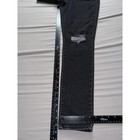 Levis 721 High Rise Skinny Jeans Womens 31 Distressed Ripped Black Denim Pants
